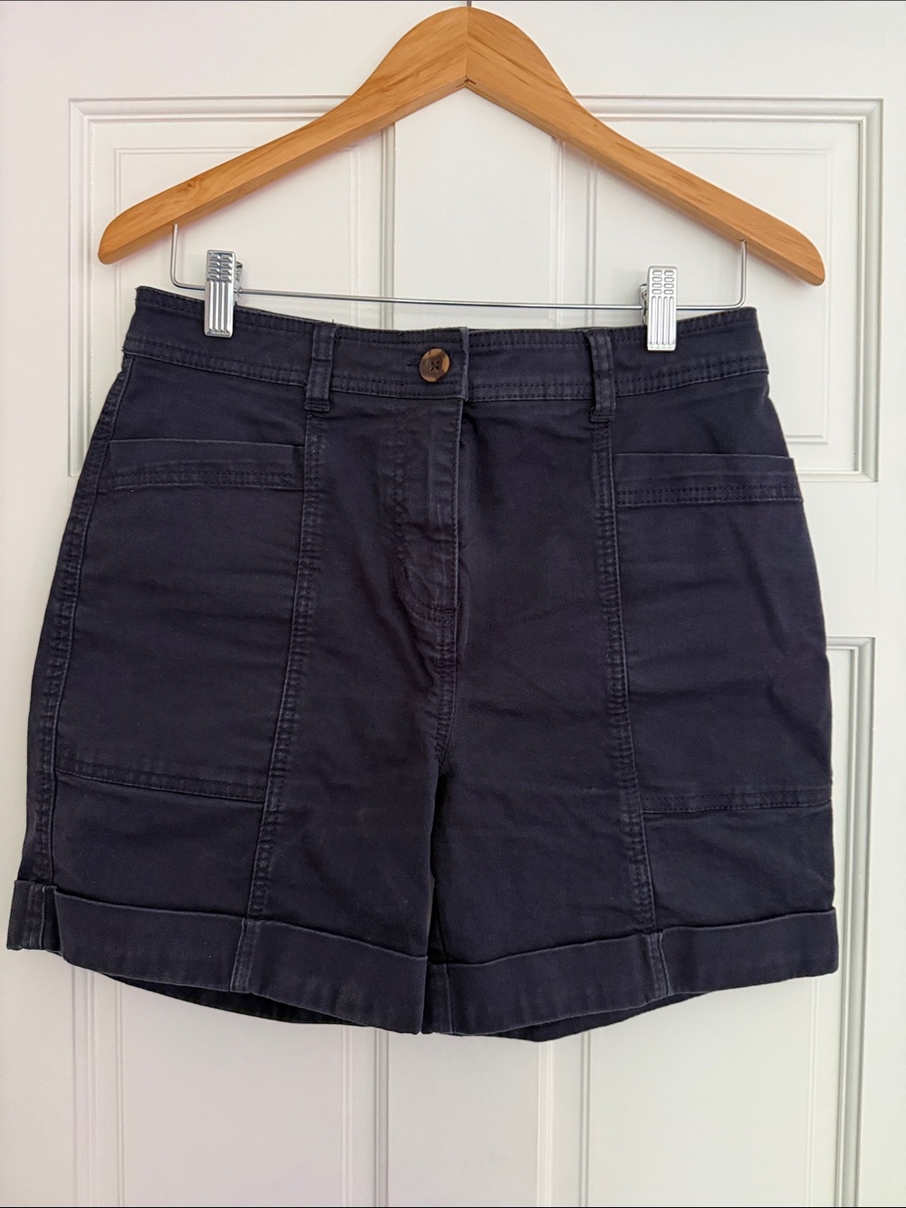 Boden Abingdon Chino Shorts, 6” Navy, Women’s US 6